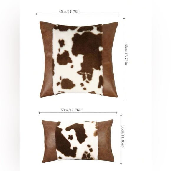 2 pc Cow Pattern Cushion Cover (Cushion Cover Only) - Picture 5 of 8